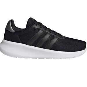 adidas Lite Racers 3.0 Runners Black on Black Sneakers Size 8